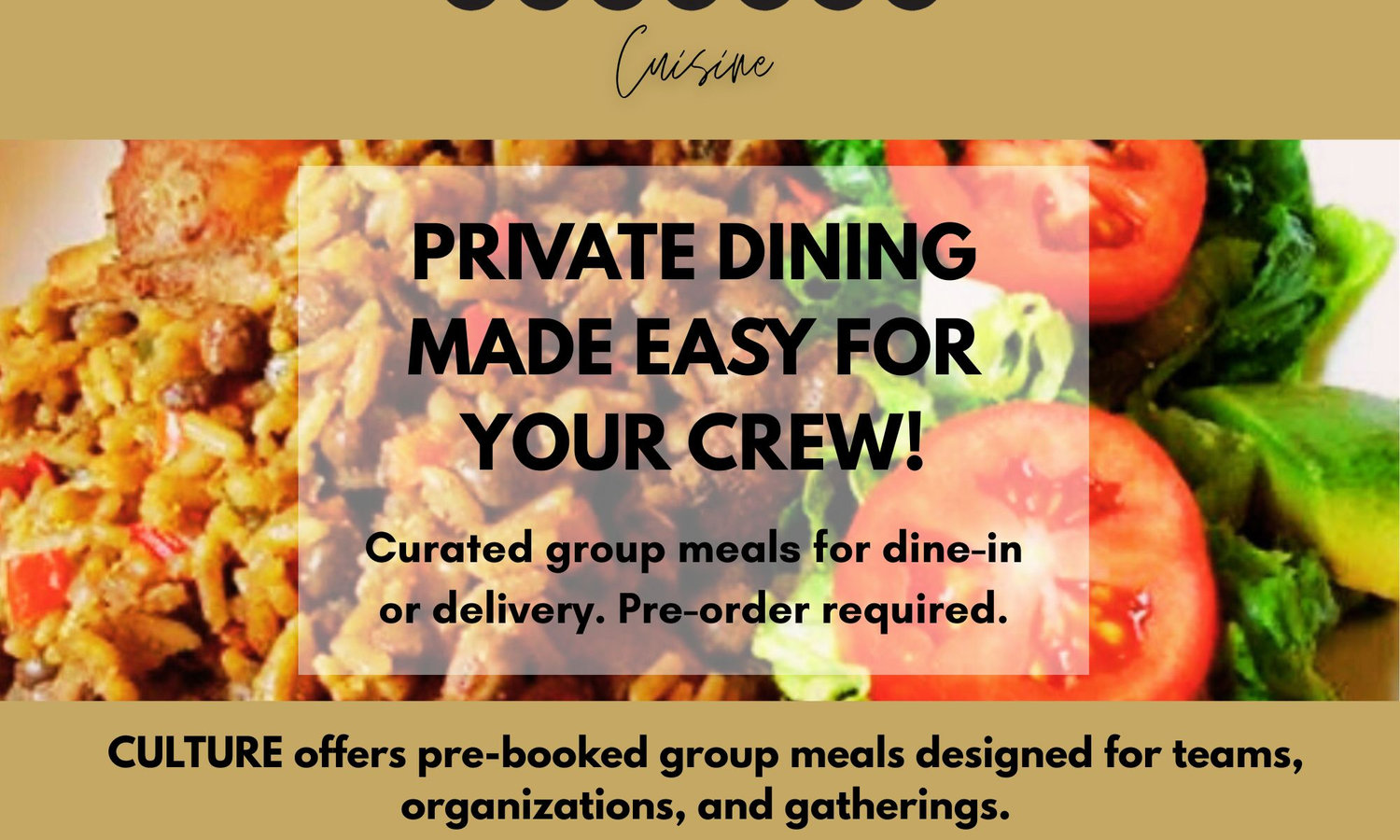 Culture Events and Lounge